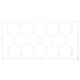 Hexagon Garage Lights 86400LM 5 Grid Honeycomb LED Shop Ceiling Light