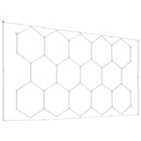 Hexagon Garage Lights 86400LM 5 Grid Honeycomb LED Shop Ceiling Light