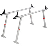 VEVOR Truck Rack, 363lbs Capacity, 19-34in Adjustable Height, Aluminum Ladder Rack for Truck with 8 Non-Drilling C-clamps, Heavy Duty Truck Bed Rack