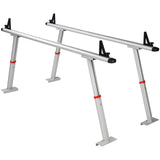 VEVOR Truck Rack, 363lbs Capacity, 19-34in Adjustable Height, Aluminum Ladder Rack for Truck with 8 Non-Drilling C-clamps, Heavy Duty Truck Bed Rack
