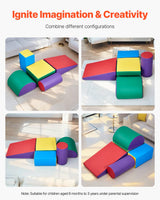 VEVOR Climbing Toys 5 Piece Foam Climbing Blocks for Toddlers and Preschoolers - Front View