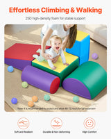 VEVOR Climbing Toys 5 Piece Foam Climbing Blocks for Toddlers and Preschoolers - Side View