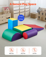 VEVOR Climbing Toys 5 Piece Foam Climbing Blocks for Toddlers and Preschoolers