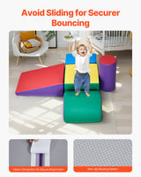 VEVOR Climbing Toys 5 Piece Foam Climbing Blocks for Toddlers and Preschoolers - 45-Degree Angle