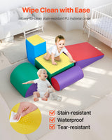 VEVOR Climbing Toys 5 Piece Foam Climbing Blocks for Toddlers and Preschoolers - Rear View