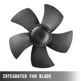VEVOR Industrial Ventilation Extractor Metal Axial Exhaust Commercial 12 inch Air Blower Fan 250MM opening exhaust fan 2800 RPM Low Noise Stable Running