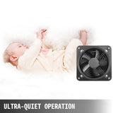 VEVOR Industrial Ventilation Extractor Metal Axial Exhaust Commercial 12 inch Air Blower Fan 250MM opening exhaust fan 2800 RPM Low Noise Stable Running - Top-Down View