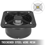 VEVOR Industrial Ventilation Extractor Metal Axial Exhaust Commercial 12 inch Air Blower Fan 250MM opening exhaust fan 2800 RPM Low Noise Stable Running - 45-Degree Angle