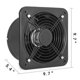 VEVOR Industrial Ventilation Extractor Metal Axial Exhaust Commercial 12 inch Air Blower Fan 250MM opening exhaust fan 2800 RPM Low Noise Stable Running - Low Angle