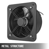 VEVOR 12 Inch Industrial Ventilation Extractor ventilation fan commercial air blower fan Metal Axial Exhaust 300MM Air Puller Fan (300MM/12 Inch) - Front View