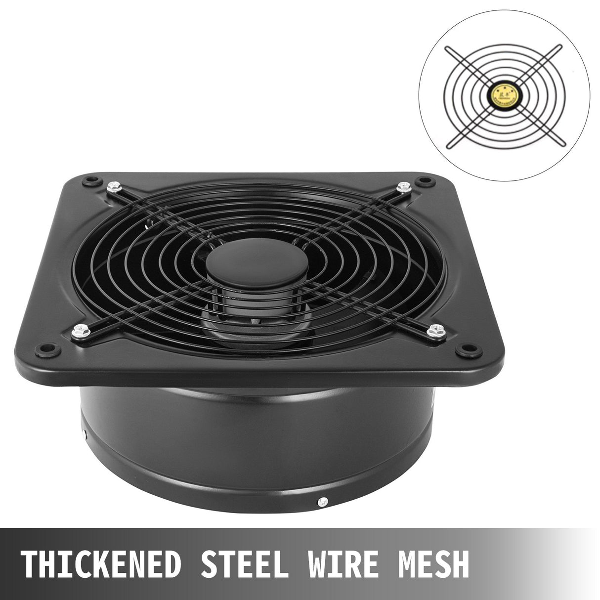 VEVOR 12 Inch Industrial Ventilation Extractor ventilation fan commercial air blower fan Metal Axial Exhaust 300MM Air Puller Fan (300MM/12 Inch)