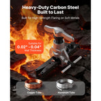 Flaring Tool HVAC, 45° Eccentric Single Flaring Tool for 4.76mm - 19mm Copper Aluminum Tubes, Copper Pipe Flare Tool Kit for Refrigeration Air Conditioner Repair - Toolbox Included
