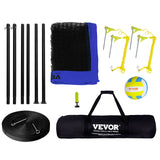 VEVOR Outdoor Portable Volleyball Net System, Adjustable Height Steel Poles, Professional Volleyball Set with PVC Volleyball, Pump, Carrying Bag, Heavy Duty Volleyball Net for Backyard, Beach, Lawn - Extra Image