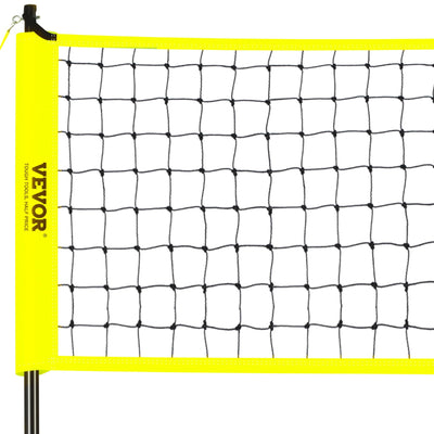 VEVOR Outdoor Portable Volleyball Net System, Adjustable Height Steel Poles, Professional Volleyball Set with PVC Volleyball, Pump, Carrying Bag,