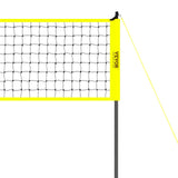 VEVOR Outdoor Portable Volleyball Net System, Adjustable Height Steel Poles, Professional Volleyball Set with PVC Volleyball, Pump, Carrying Bag, Heavy Duty Volleyball Net for Backyard, Beach, Lawn
