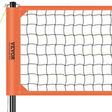 VEVOR Outdoor Portable Volleyball Net System, Adjustable Height Aluminum Poles, Professional Volleyball Set with PVC Volleyball, Pump, Carrying Bag, Heavy Duty Volleyball Net for Backyard, Beach, Lawn