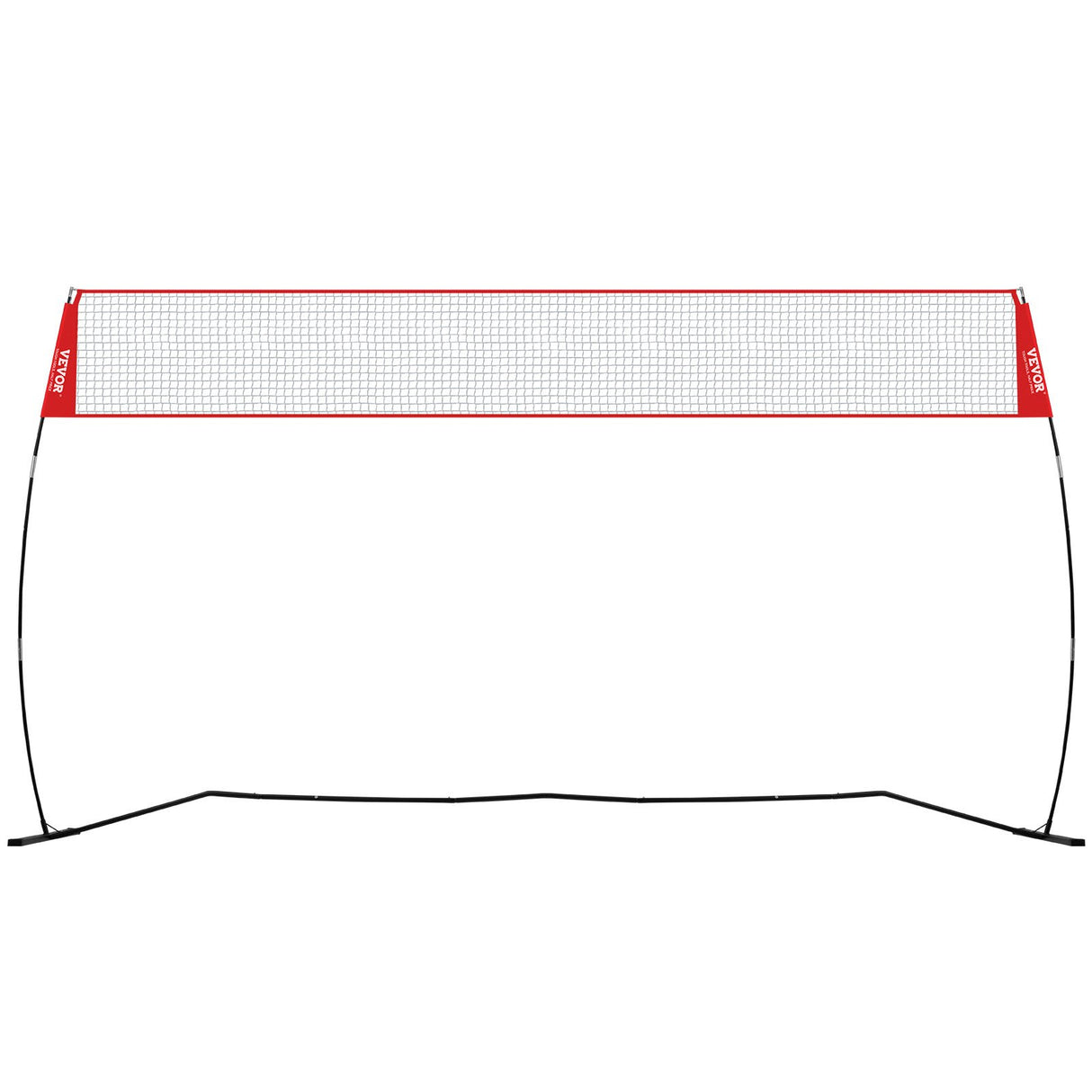 VEVOR Freestanding Volleyball Training Net for Indoor or Outdoor Use, Adjustable Height Portable Net System with Carrying Bag, Professional Volleyball Practice Trainer for Hitting or Serving Drills