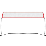 VEVOR Freestanding Volleyball Training Net for Indoor or Outdoor Use, Adjustable Height Portable Net System with Carrying Bag, Professional Volleyball Practice Trainer for Hitting or Serving Drills