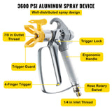 VEVOR Airless Paint Spray Hose Kit 50ft 1/4in Swivel Joint 3600psi with 517 Tip - Side View