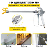 VEVOR Airless Paint Spray Hose Kit 50ft 1/4in Swivel Joint 3600psi with 517 Tip - Rear View