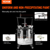 VEVOR Spray Paint Pressure Pot Tank 20L/5gal with Casters Leak Repair Sealant - Front View