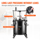VEVOR Spray Paint Pressure Pot Tank 20L/5gal with Casters Leak Repair Sealant - Rear View