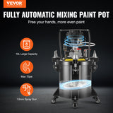 VEVOR Spray Paint Pressure Pot Tank 10 L/2.5 gal Fully Automatic Stirring 70 psi - Front View