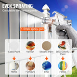 VEVOR Spray Paint Pressure Pot Tank 10 L/2.5 gal Fully Automatic Stirring 70 psi - Top-Down View