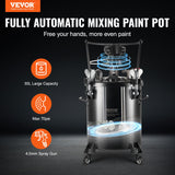 VEVOR Spray Paint Pressure Pot Tank 30 L/7.5 gal Fully Automatic Stirring 70 psi - Front View