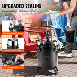 VEVOR Spray Paint Pressure Pot Tank 30 L/7.5 gal Fully Automatic Stirring 70 psi - Rear View
