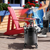 VEVOR Spray Paint Pressure Pot Tank 30 L/7.5 gal Fully Automatic Stirring 70 psi - Low Angle