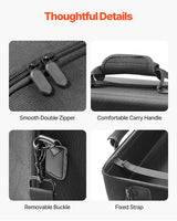 VEVOR PS5 Carrying Case Travel Bag for Playstation 5 Slim EVA Soft Lining - Rear View