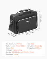 VEVOR PS5 Carrying Case Travel Bag for Playstation 5 PS5 Slim Waterproof Nylon