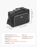 VEVOR PS5 Carrying Case Travel Bag for Playstation 5 PS5 Slim Waterproof Nylon - Close-Up Angle