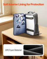 VEVOR PS5 Backpack Dual Shoulder Travel Bag for Playstation 5 PS5 Slim Nylon - Top-Down View