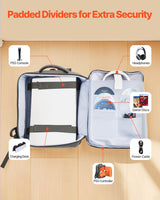 VEVOR PS5 Backpack Dual Shoulder Travel Bag for Playstation 5 PS5 Slim Nylon - 45-Degree Angle