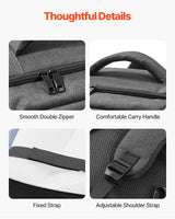 VEVOR PS5 Backpack Dual Shoulder Travel Bag for Playstation 5 PS5 Slim Nylon - Rear View