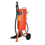 10 Gallon Heavy-Duty Sand Blaster, 60-110 PSI High Pressure Sandblaster, Portable Abrasive Blasting Tank, Air Sand Blasting Kit with 2 Ceramic Nozzles & 7.5ft Hose for Stain, Rust, Paint Removal