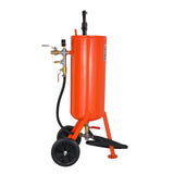 10 Gallon Heavy-Duty Sand Blaster, 60-110 PSI High Pressure Sandblaster, Portable Abrasive Blasting Tank, Air Sand Blasting Kit with 2 Ceramic Nozzles & 7.5ft Hose for Stain, Rust, Paint Removal