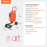 VEVOR 5 Gallon Sand Blaster 60-110 PSI High Pressure Sandblaster with 4 Nozzles - Close-Up Angle