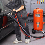 VEVOR 28 Gallon Vacuum Sand Blaster, Dustless Sandblaster with Built-in 1200W Vacuum System for Dust Control and Abrasive Recycle, 60-110 PSI Heavy Duty Abrasive Blasting Machine - Close-Up Angle