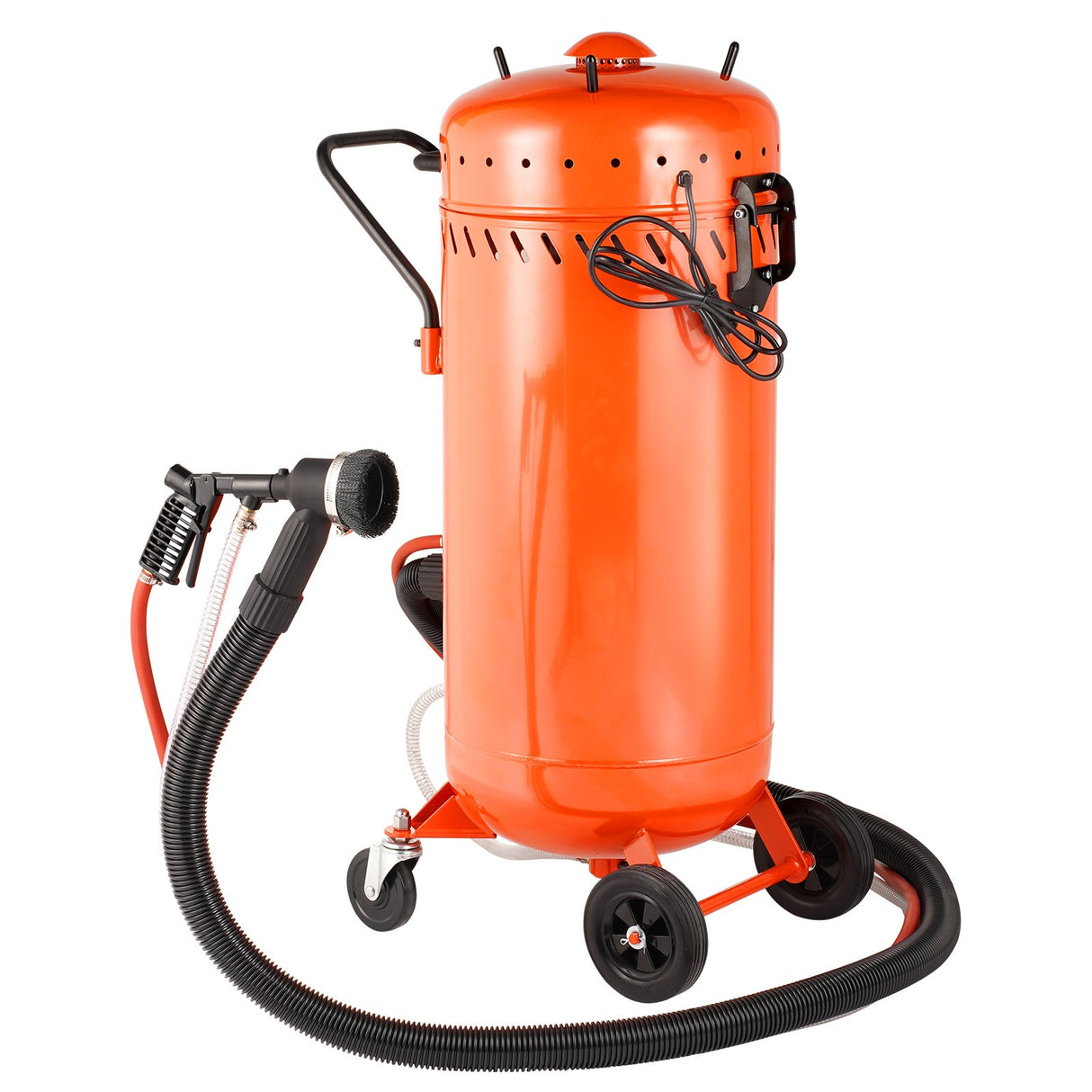 VEVOR 28 Gallon Vacuum Sand Blaster, Dustless Sandblaster with Built-in 1200W Vacuum System for Dust Control and Abrasive Recycle, 60-110 PSI Heavy Duty Abrasive Blasting Machine