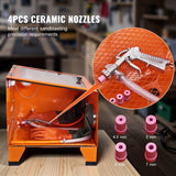 VEVOR 25 Gallon Sandblasting Cabinet, 40-120PSI Portable Benchtop Sand Blasting Cabinet, Heavy Duty Steel Sand Blaster with Blasting Gun & 4 Ceramic