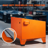 VEVOR 25 Gallon Sandblasting Cabinet, 40-120PSI Portable Benchtop Sand Blasting Cabinet, Heavy Duty Steel Sand Blaster with Blasting Gun & 4 Ceramic Nozzles for Paint, Stain, Rust Removal - 45-Degree Angle