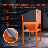 VEVOR 60 Gallon Sand Blasting Cabinet with Stand with Blasting Gun & 4 Nozzles - 45-Degree Angle