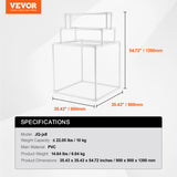 VEVOR Towel Rack 8-Bar Outdoor PVC Towel Holder for Poolside Spa Bathroom White - Close-Up Angle