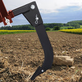 VEVOR Hitch Mounted Ripper, 40.6cm Shank Length Box Scraper Shank, 4 Hole Site Box Blade for Tractor, 2 Locating Pins Ripper Shank, 2 Plough Tips Box