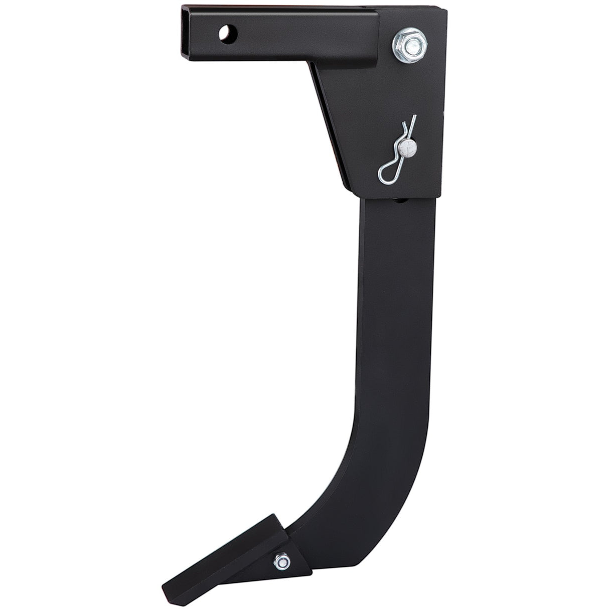 VEVOR Hitch Mounted Ripper, 40.6cm Shank Length Box Scraper Shank, 4 Hole Site Box Blade for Tractor, 2 Locating Pins Ripper Shank, 2 Plough Tips Box