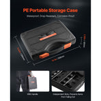 Torx Bit Socket and External Torx Socket Set, 60-Piece T6-T70, TT6-TT70, TP8-TP60, E4-E24, S2 Alloy Steel and Cr-V Steel, 1/4 in, 3/8 in, and 1/2 in Drives, with Enhanced Storage Case, Hand Use