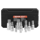 XZN Triple Square Spline Bit Socket Set 10-Piece M4-M18 Cr-V Steel Storage Case - Extra Image